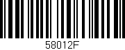 Código de barras (EAN, GTIN, SKU, ISBN): '58012F'