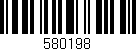 Código de barras (EAN, GTIN, SKU, ISBN): '580198'
