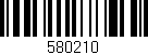 Código de barras (EAN, GTIN, SKU, ISBN): '580210'