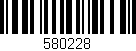 Código de barras (EAN, GTIN, SKU, ISBN): '580228'