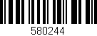 Código de barras (EAN, GTIN, SKU, ISBN): '580244'