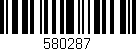 Código de barras (EAN, GTIN, SKU, ISBN): '580287'