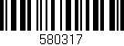 Código de barras (EAN, GTIN, SKU, ISBN): '580317'