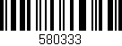 Código de barras (EAN, GTIN, SKU, ISBN): '580333'