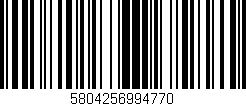 Código de barras (EAN, GTIN, SKU, ISBN): '5804256994770'