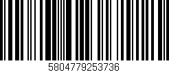 Código de barras (EAN, GTIN, SKU, ISBN): '5804779253736'
