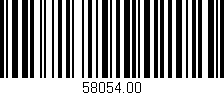 Código de barras (EAN, GTIN, SKU, ISBN): '58054.00'