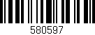 Código de barras (EAN, GTIN, SKU, ISBN): '580597'