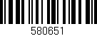 Código de barras (EAN, GTIN, SKU, ISBN): '580651'