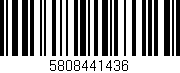 Código de barras (EAN, GTIN, SKU, ISBN): '5808441436'