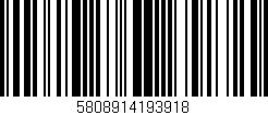 Código de barras (EAN, GTIN, SKU, ISBN): '5808914193918'