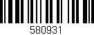Código de barras (EAN, GTIN, SKU, ISBN): '580931'
