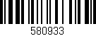 Código de barras (EAN, GTIN, SKU, ISBN): '580933'