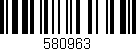 Código de barras (EAN, GTIN, SKU, ISBN): '580963'
