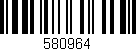 Código de barras (EAN, GTIN, SKU, ISBN): '580964'