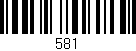 Código de barras (EAN, GTIN, SKU, ISBN): '581'