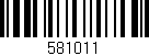 Código de barras (EAN, GTIN, SKU, ISBN): '581011'