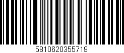 Código de barras (EAN, GTIN, SKU, ISBN): '5810620355719'