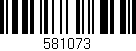 Código de barras (EAN, GTIN, SKU, ISBN): '581073'