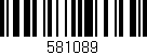 Código de barras (EAN, GTIN, SKU, ISBN): '581089'