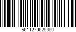 Código de barras (EAN, GTIN, SKU, ISBN): '5811270829889'