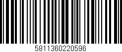 Código de barras (EAN, GTIN, SKU, ISBN): '5811360220596'