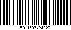 Código de barras (EAN, GTIN, SKU, ISBN): '5811637424320'