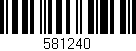 Código de barras (EAN, GTIN, SKU, ISBN): '581240'