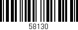 Código de barras (EAN, GTIN, SKU, ISBN): '58130'