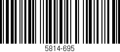 Código de barras (EAN, GTIN, SKU, ISBN): '5814-695'