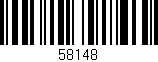 Código de barras (EAN, GTIN, SKU, ISBN): '58148'