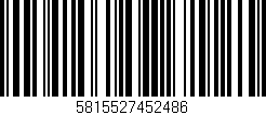 Código de barras (EAN, GTIN, SKU, ISBN): '5815527452486'