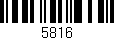 Código de barras (EAN, GTIN, SKU, ISBN): '5816'