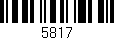 Código de barras (EAN, GTIN, SKU, ISBN): '5817'