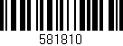 Código de barras (EAN, GTIN, SKU, ISBN): '581810'