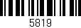 Código de barras (EAN, GTIN, SKU, ISBN): '5819'