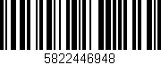 Código de barras (EAN, GTIN, SKU, ISBN): '5822446948'