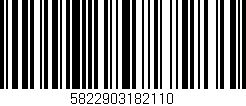 Código de barras (EAN, GTIN, SKU, ISBN): '5822903182110'