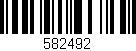 Código de barras (EAN, GTIN, SKU, ISBN): '582492'