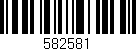 Código de barras (EAN, GTIN, SKU, ISBN): '582581'