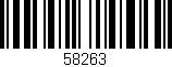 Código de barras (EAN, GTIN, SKU, ISBN): '58263'