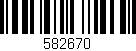 Código de barras (EAN, GTIN, SKU, ISBN): '582670'
