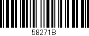 Código de barras (EAN, GTIN, SKU, ISBN): '58271B'
