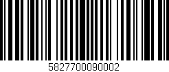 Código de barras (EAN, GTIN, SKU, ISBN): '5827700090002'