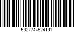 Código de barras (EAN, GTIN, SKU, ISBN): '5827744524181'