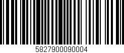 Código de barras (EAN, GTIN, SKU, ISBN): '5827900090004'