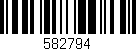 Código de barras (EAN, GTIN, SKU, ISBN): '582794'