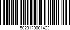 Código de barras (EAN, GTIN, SKU, ISBN): '5828173801423'