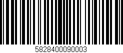 Código de barras (EAN, GTIN, SKU, ISBN): '5828400090003'
