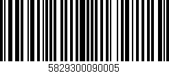 Código de barras (EAN, GTIN, SKU, ISBN): '5829300090005'